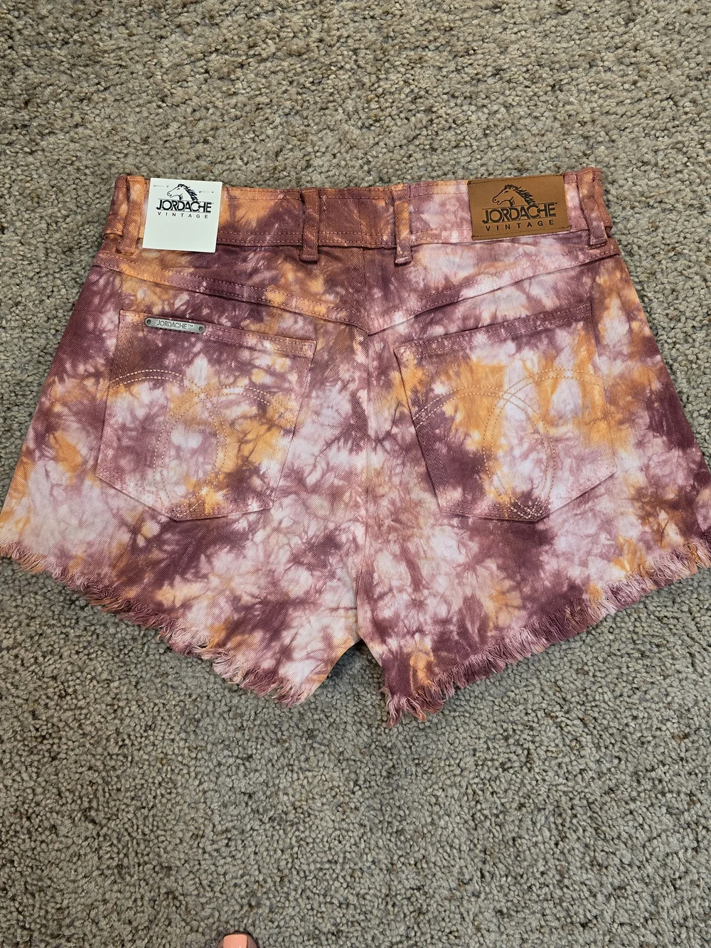 NWT Jordache Vintage Chloe High Rise Tie Dye Denim Shorts Size 27 ☀️